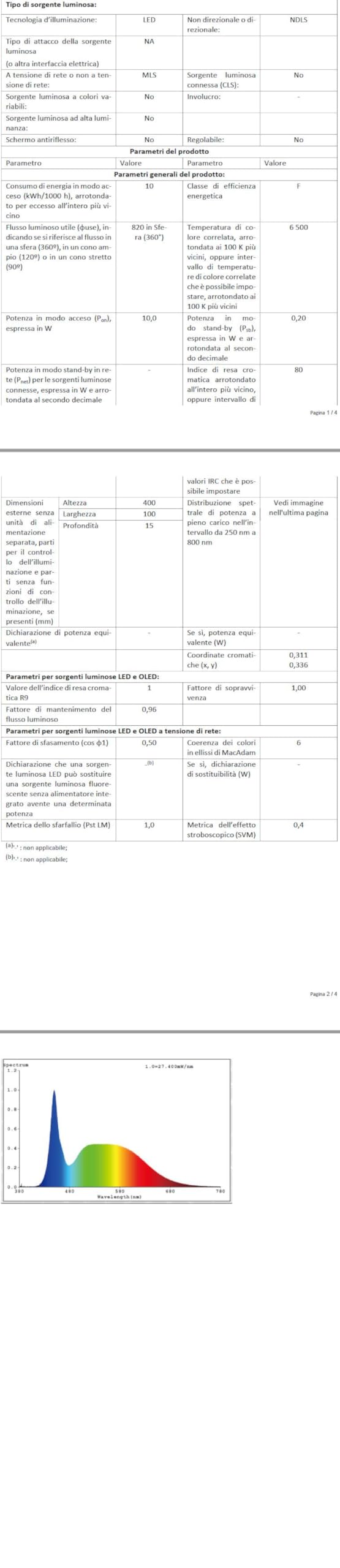 Aourow Lampara Espejo Baño 10W,40CM 820LM Aplique Luz Espejo Baño,Blanco frío 6500K Luces de LED Espelho Resistente al Agua para baño y Armario con Espejo CLASE II
