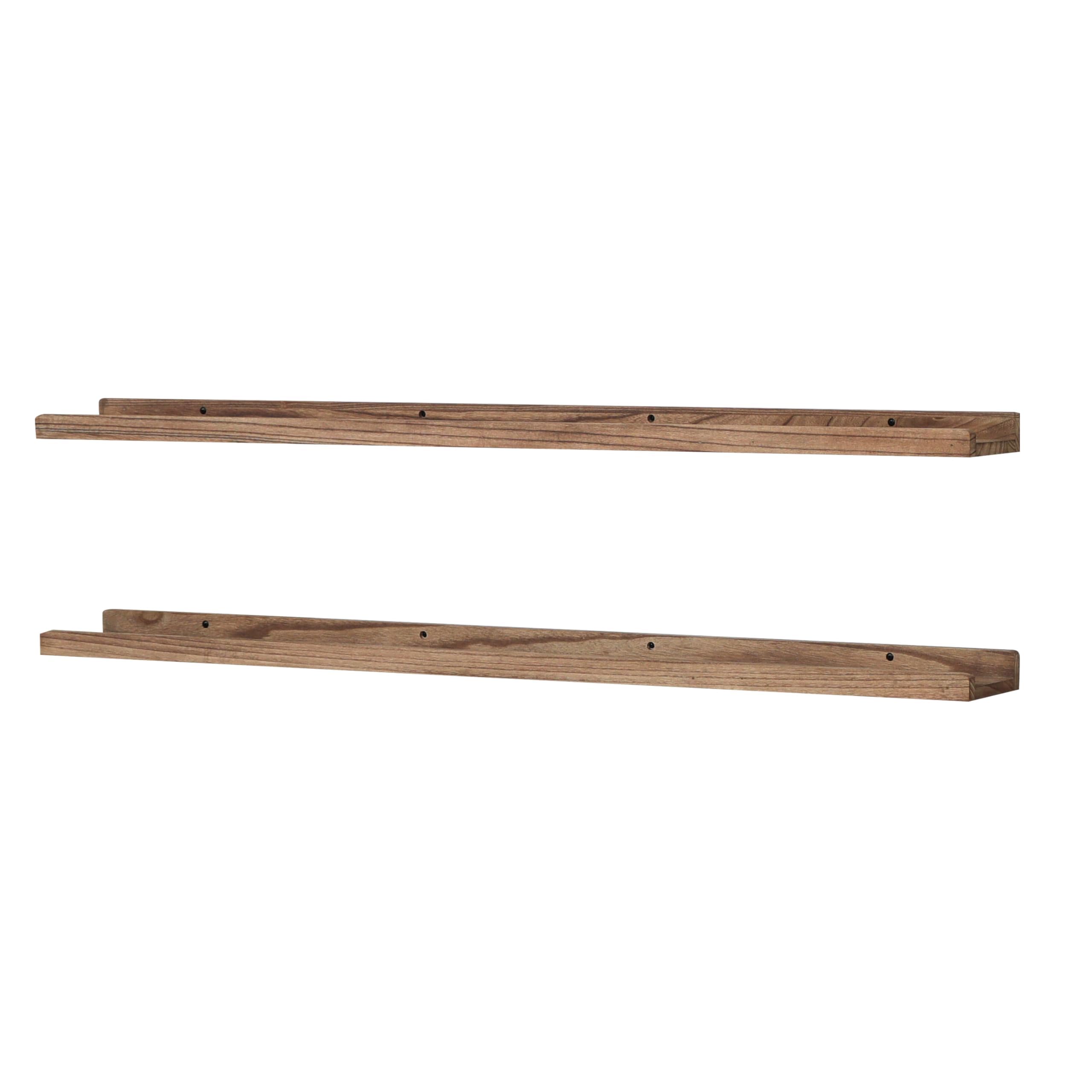 Étagère radiateur noir carbonisé, lot de 2 tablettes au design minimaliste