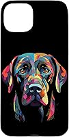 Vista 9 de Labrador Retriever - Carcasa para iPhone 17, diseño de cara de perro, color negro