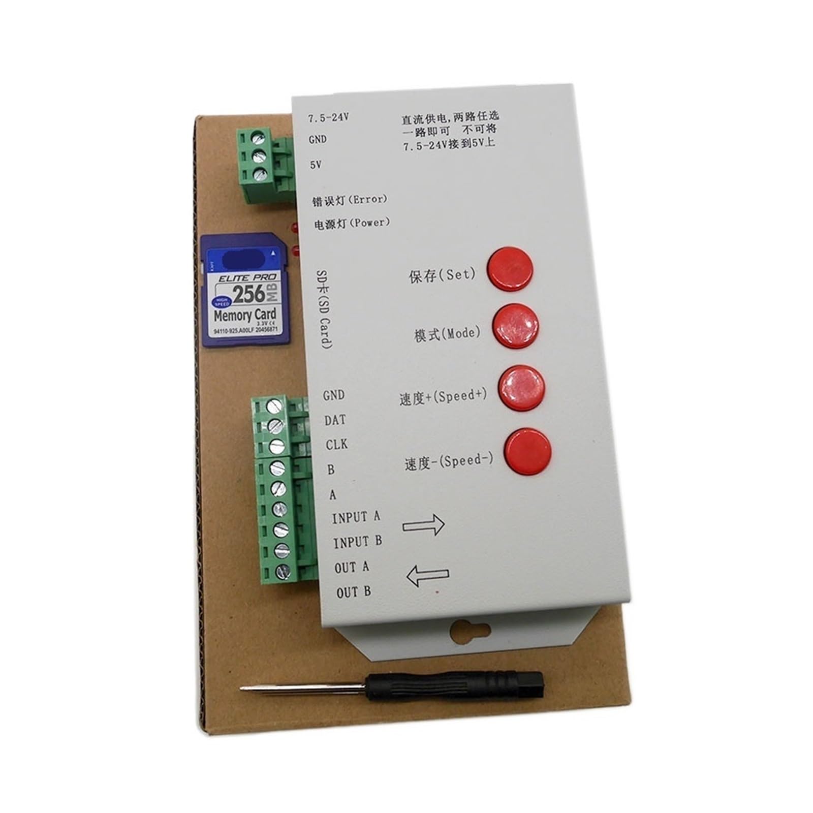 Contrôleur K1000C programmable 2048 pixels pour ruban LED WS2813