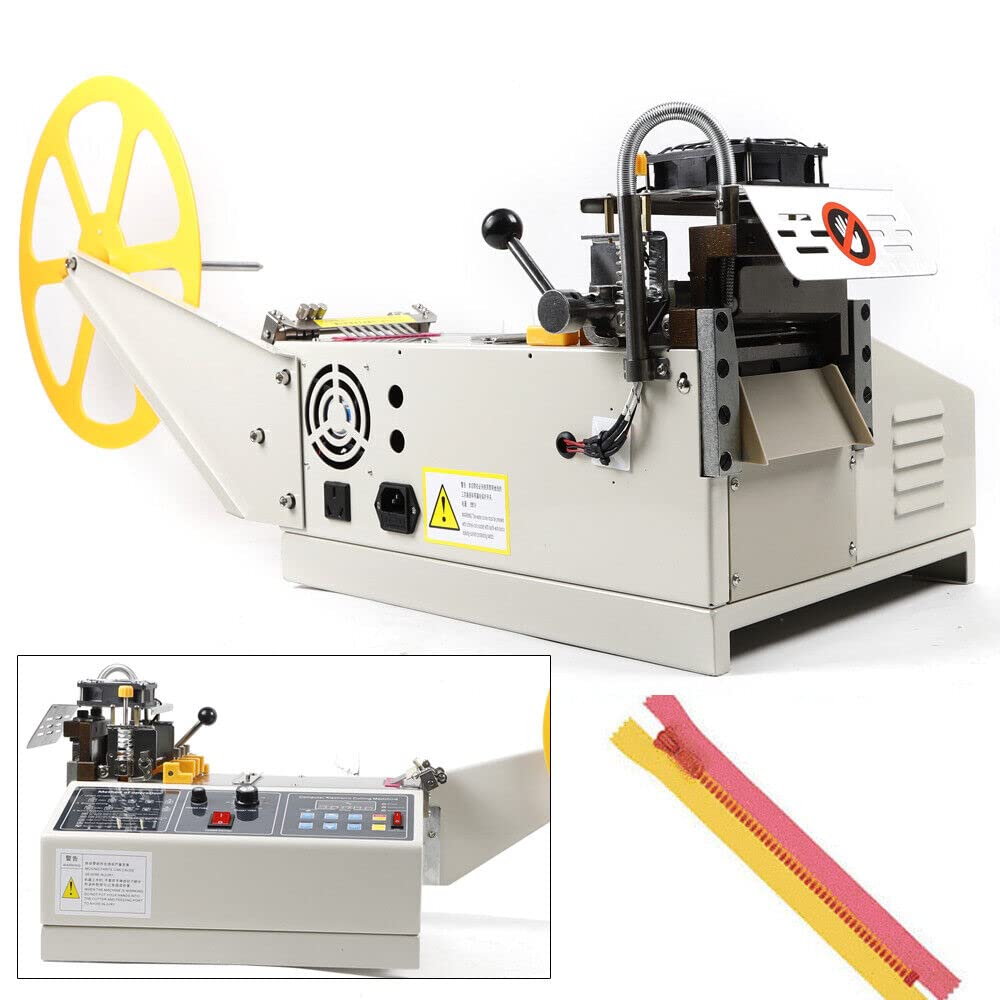 Taglierina automatica a nastro caldo e freddo, taglierina automatica da 100 mm 280 W 220 V per tagliare nastri, cinghie e cerniere