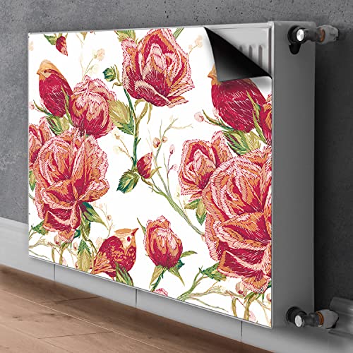 Cache Radiateur Magnétique Oiseaux Rouges Decormat 100x60cm