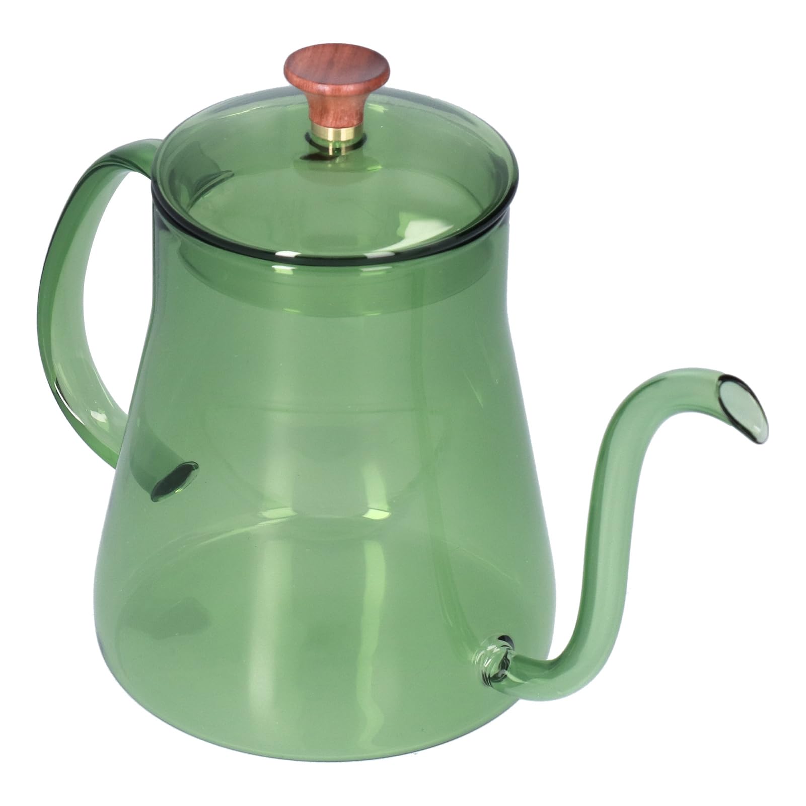 Ejoyous Czajnik do Kawy Szklany Dzbanek do Kawy 600 Ml, Czajnik Kroplowy ze Szkła o Wysokiej Zawartości Borokrzemianu z długą dyszą, 4,5 X 6,3 Cala, Zakres Temperatur 302°F, Domowej Kuchni w Biurze