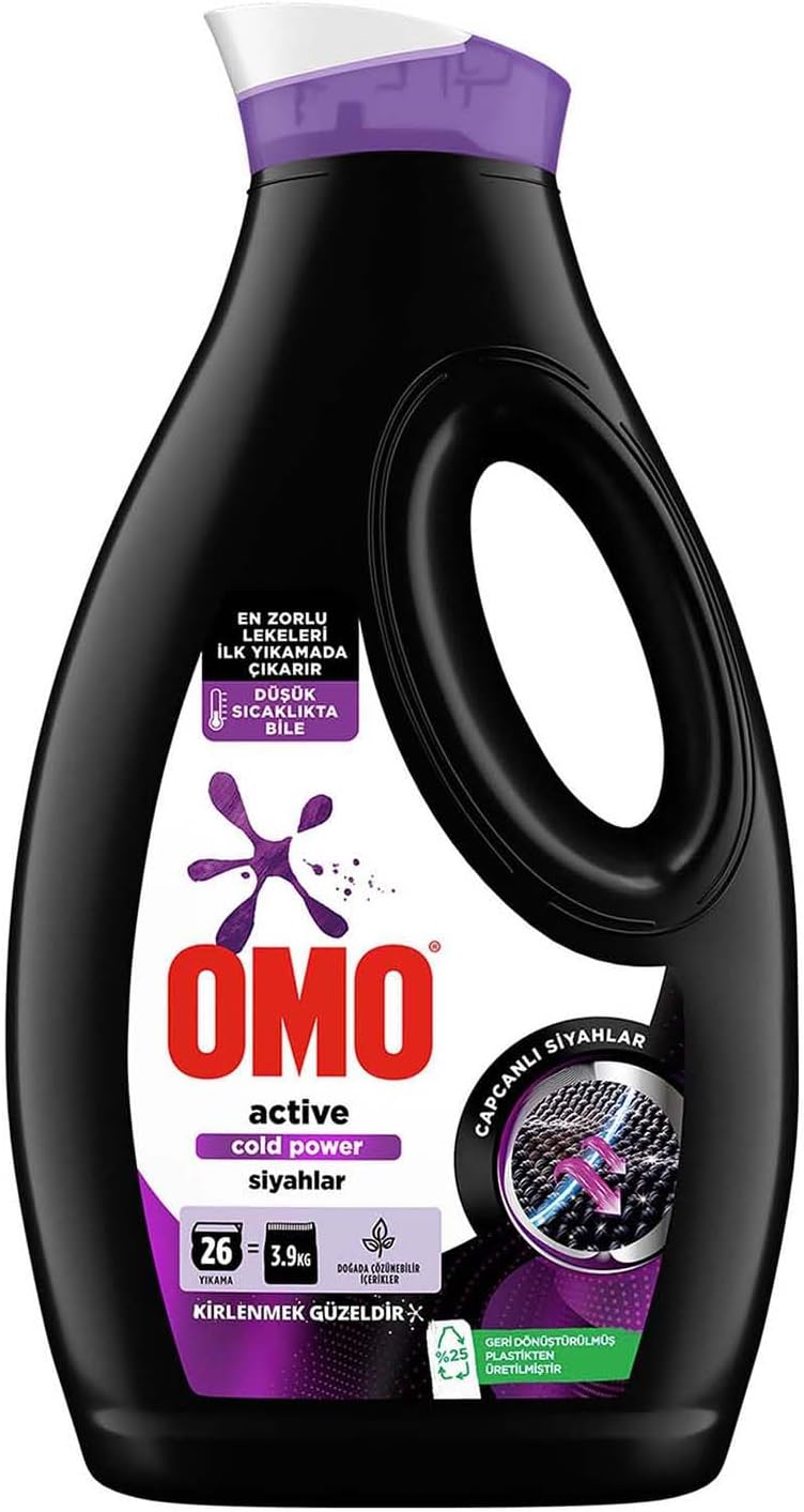Omo Active Cold Power Siyahlar İçin Sıvı Çamaşır Deterjanı 1690 ml