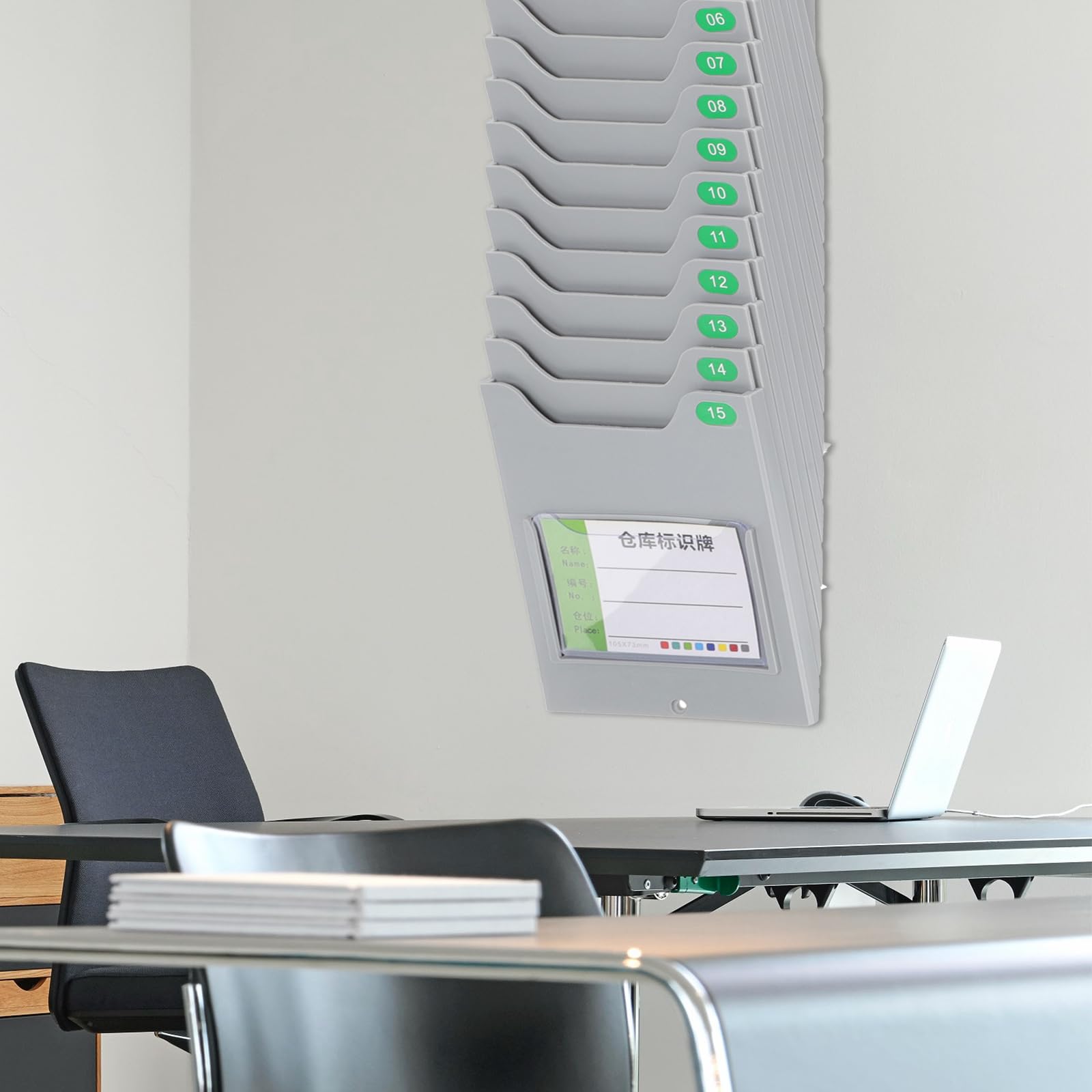 Porte-cartes Rappel en Plastique Mural Entrepôts pour Pointage de Cartes Fonction Support Solide de Matériel et Accessoires D'entrepôt