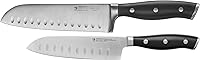 Henckels Forged Accent 2-Pc Santoku Knife Set: 5" & 7" Razor-Sharp German Steel Blades for Precision Chopping