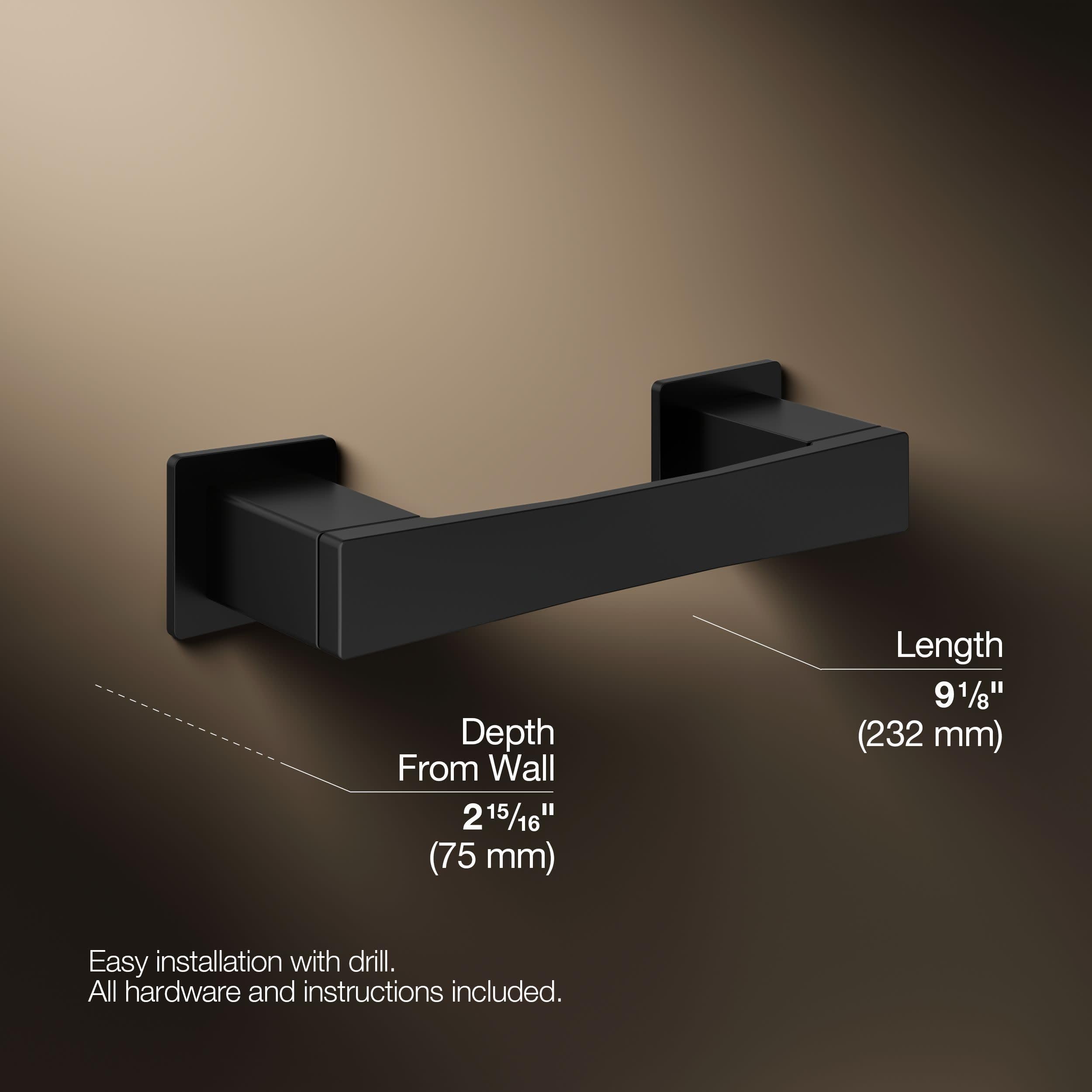 Kohler 26638-BL Honesty - Portarrollos de Papel higiénico, Color Negro Mate