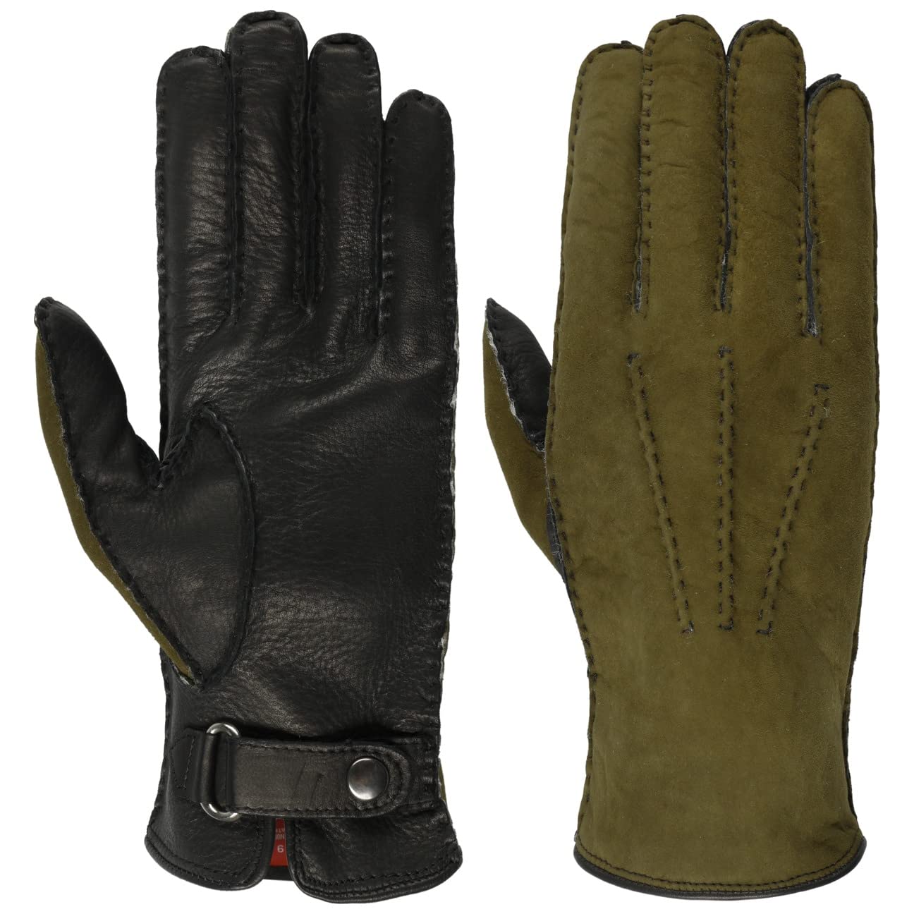Merino Deer Guanti in pelle a dita Prodotto in Italia Uomo Autunno Inverno