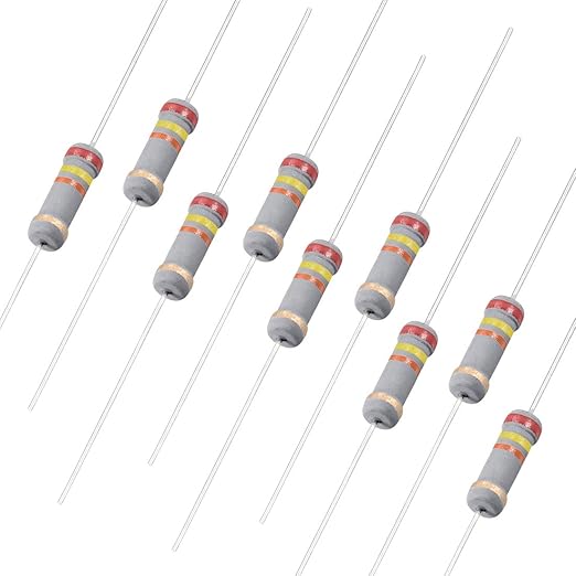 uxcell 100Pcs 24K Ohm Resistor, 1W 5 Tolerance Carbon Film Resistors