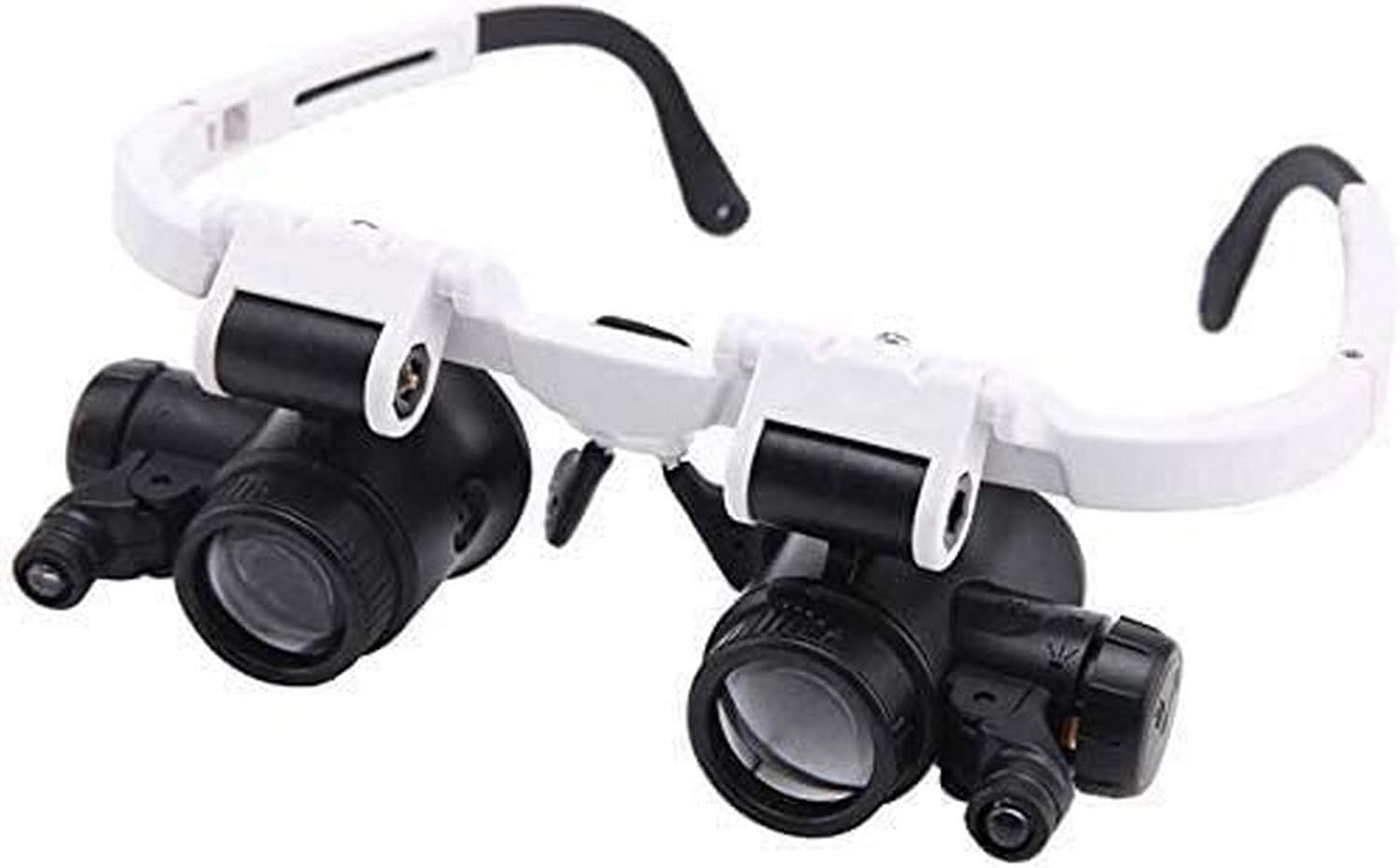 Loupe Magnifier Head-Mounted Jewelry Magnifying Loupe with Light 8X 23X Magnifying Glass is Used for Watch Repair, Rotatable Lens