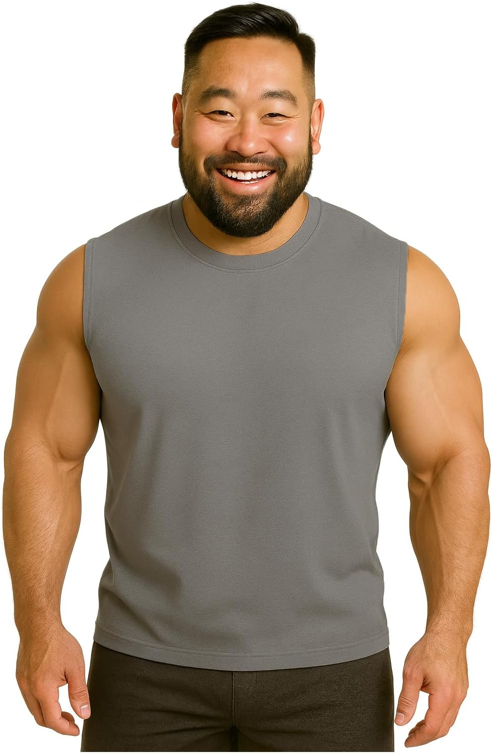 Plus Size T-Shirt for Men | Oversized Fit | Bio-Washed Stretchable Cotton | Big & Tall Sizes