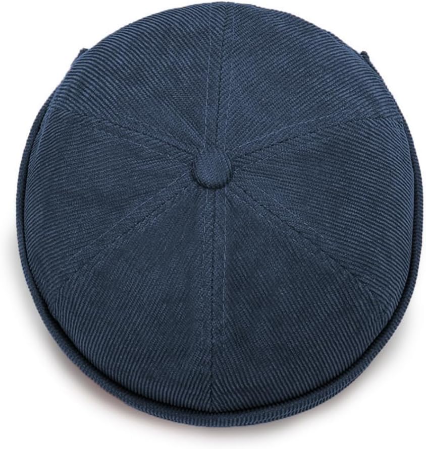 Corduroy Brimless Hat for Men Women Sailor Docker Cap Cuff Harbour Beanie Hat - Image 3
