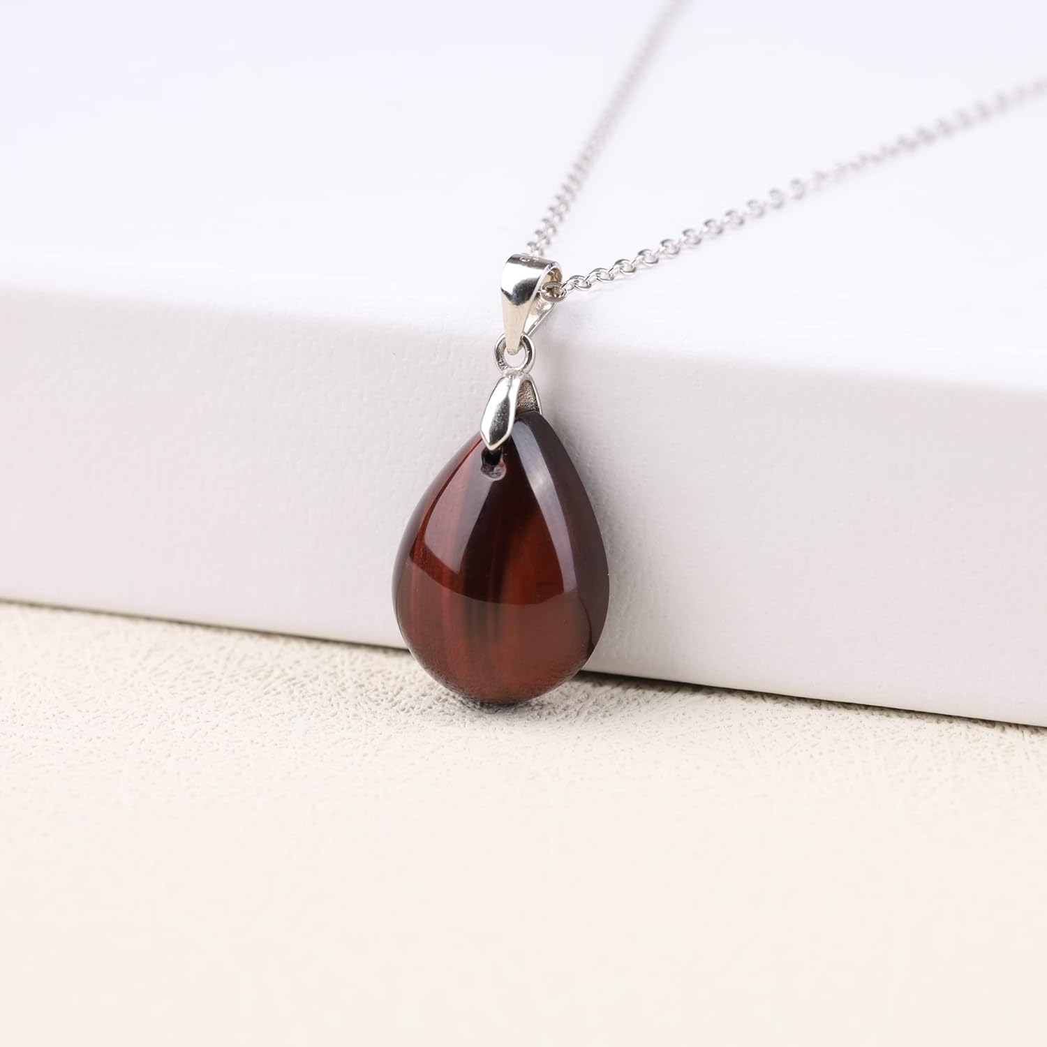 GAVU Women’s Teardrop Necklace, Crystal Pendant Necklace for Women - Image 4