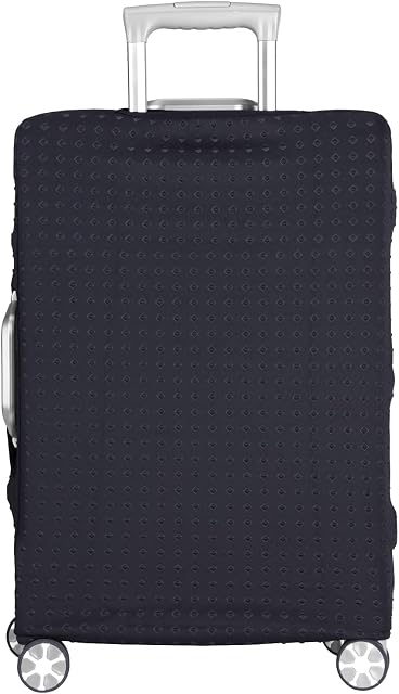 LEAFOREST Spandex Elastic Water Resistant Protective Travel Suitcase Cover Fits 19-32 Inch Black S