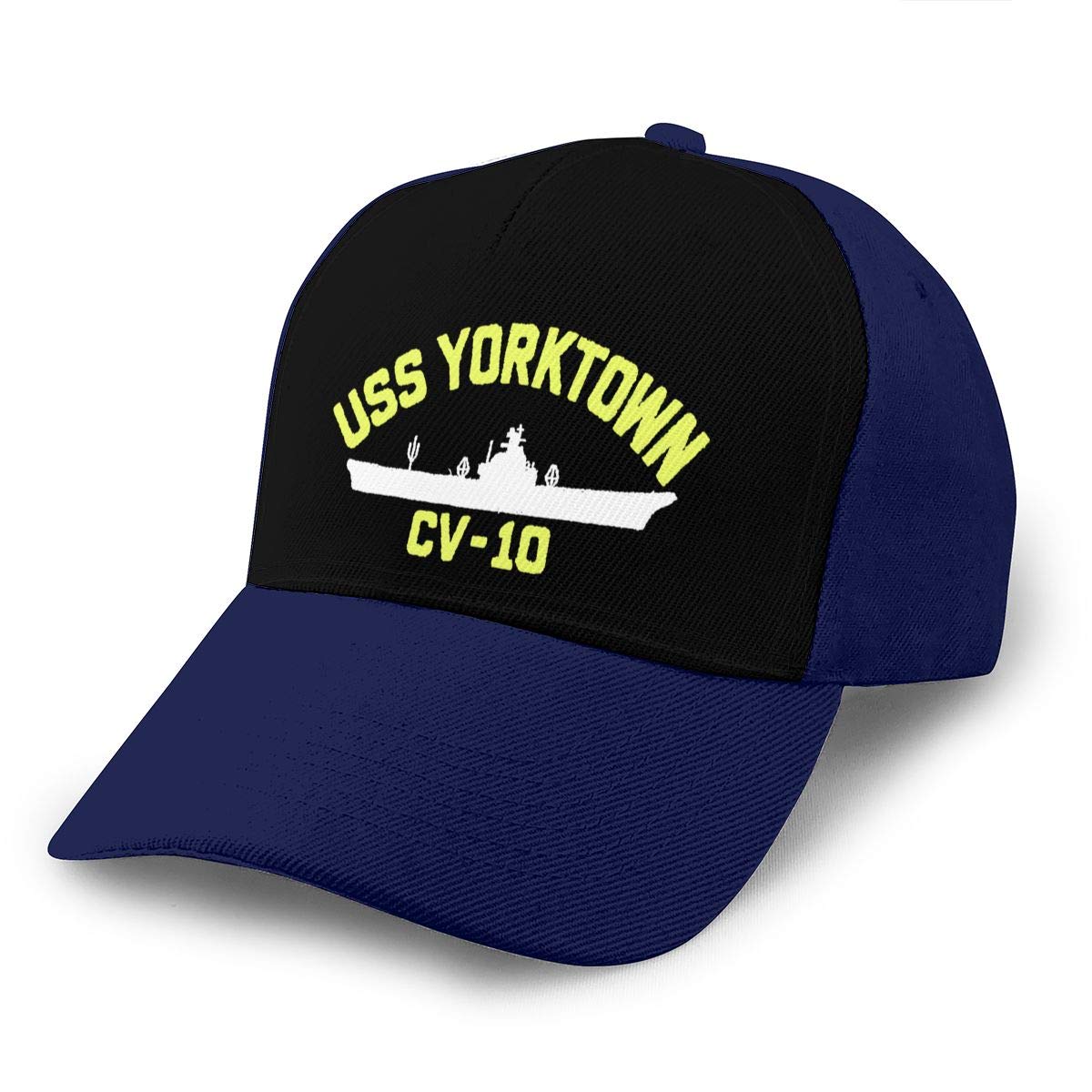 USS Yorktown CV-10 Unisex Adult Hats Classic Baseball Caps Peaked Cap