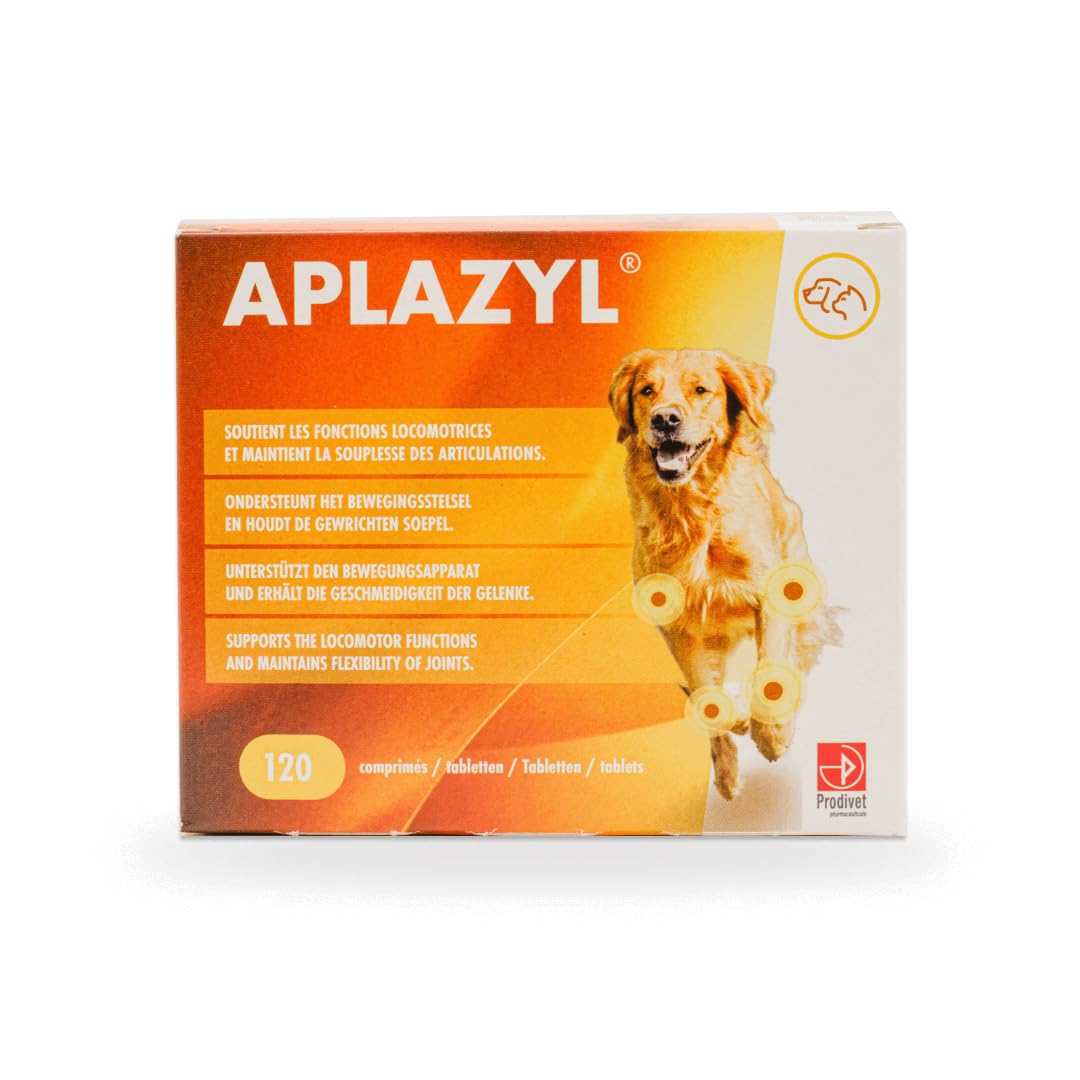Aplazyl - condroprotector perros - pastillas articulares para perros, ingredientes naturales, desarrolladas por veterinarios, sabrosas y eficientes, 120 pastillas