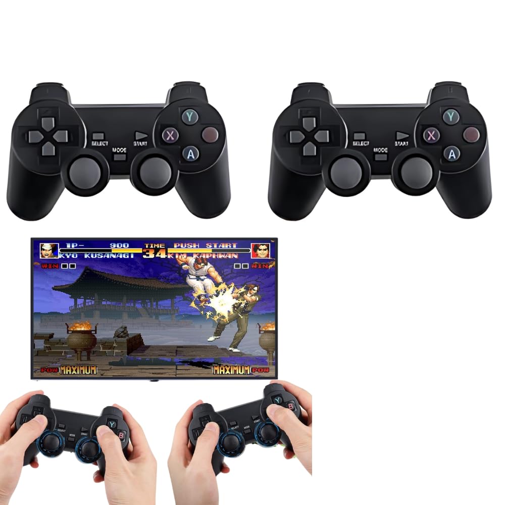Drumstone 𝟏𝟓-𝐘𝐞𝐚𝐫 𝐖𝐚𝐫𝐫𝐚𝐧𝐭𝐲 Retro Gaming Console & TV System - 2-in-1 with Over 10,000 Classic Games from PS1 to DS, Easy Plug & Play Setup, Dual Controllers, Perfect for Fun & Nostalgia