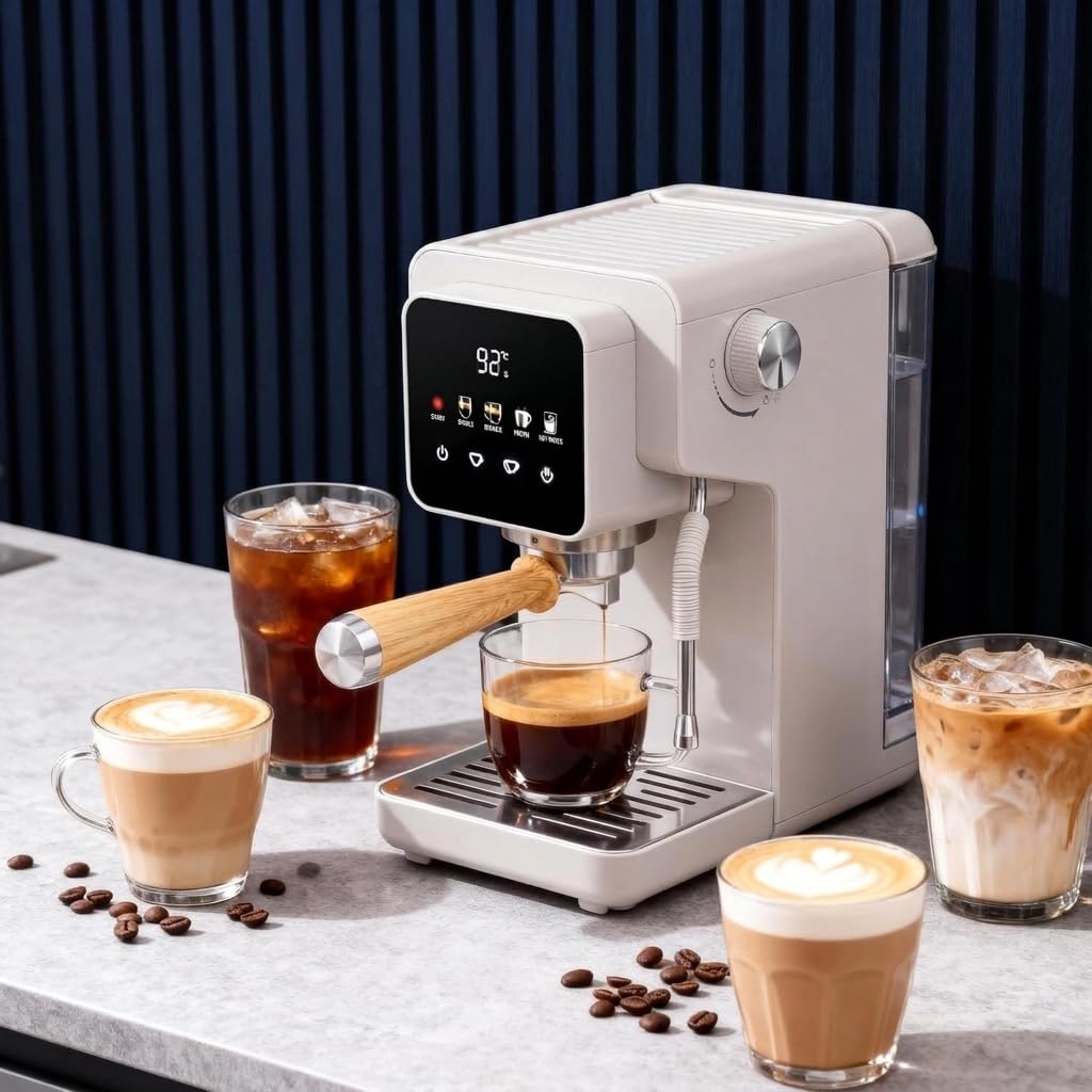 Photo 1 of LoftyChef Touchscreen Espresso Machine, 1.2L Tank