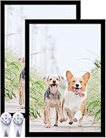 Vista 16 de Juego de 5 portarretratos de 18 x 24 pulgadas, marcos de fotos negros de alta transparencia para galería de pared horizontal de escritorio vertical