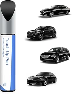 41W Jet Black Pearl Touch Up Paint Compatible with Mazda Exact Match Chips and Nicks Touch Up
