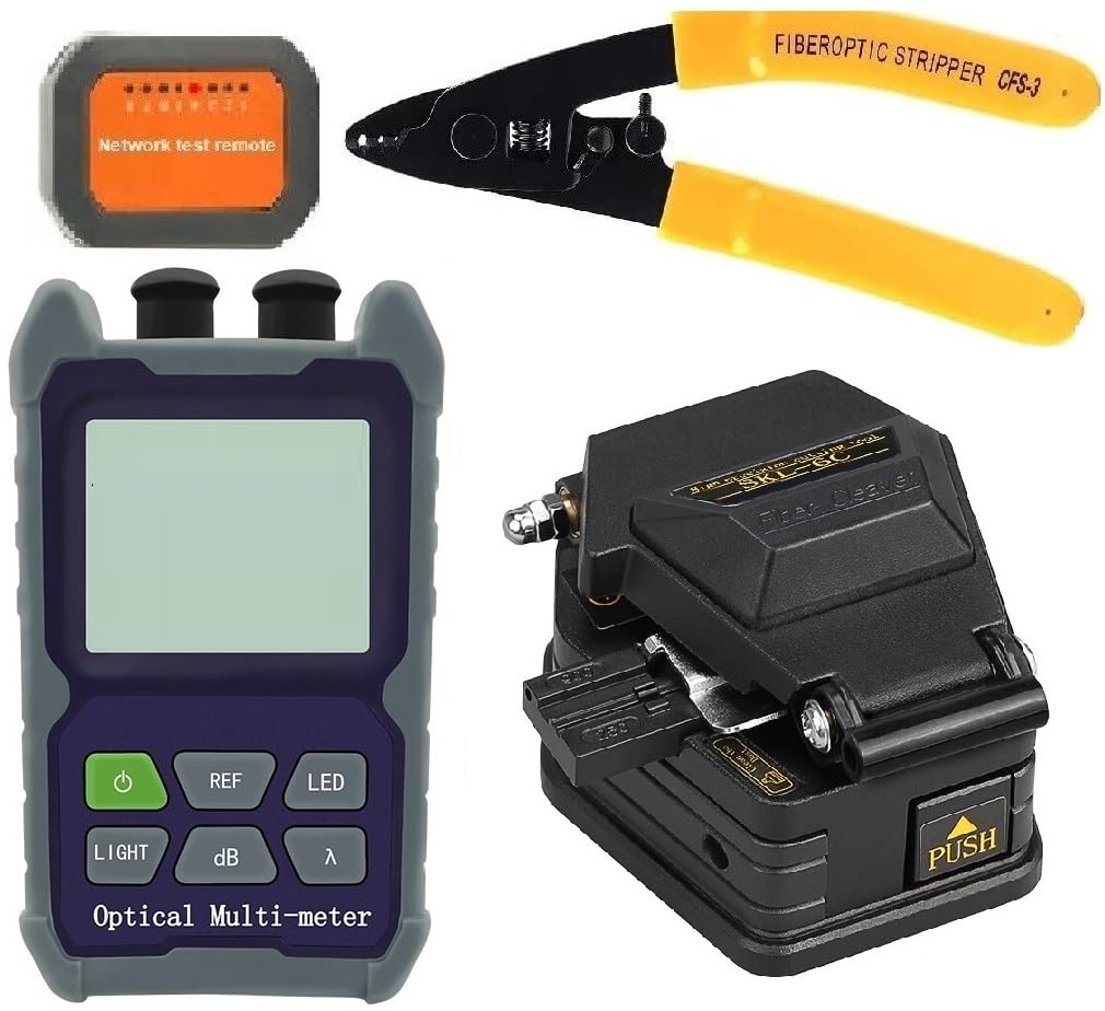 Techtest 3 in 1 Optical Power Meter with Laser Light Visual Fault Locater 2mw Vfl Light Source Fc/sc -50~+26dbm Network Lan Tester Rj45 Optical Fiber Cleaver Cutter & 3 Hole Fiber Stripper Wire Cutter (B0BWTZFGRJ) Amazon Price History, Amazon Price Tracker