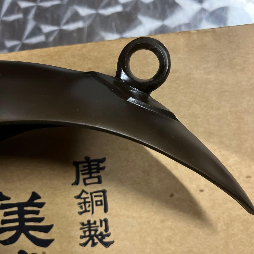 新品未使用　唐銅　半月　 美術花器　吊り下げ 吊り花器 三日月　銅器 銅 金属 Amazon｜唐銅 半月 美術花器 吊り下 吊り花器 三日月 銅器 銅 金属