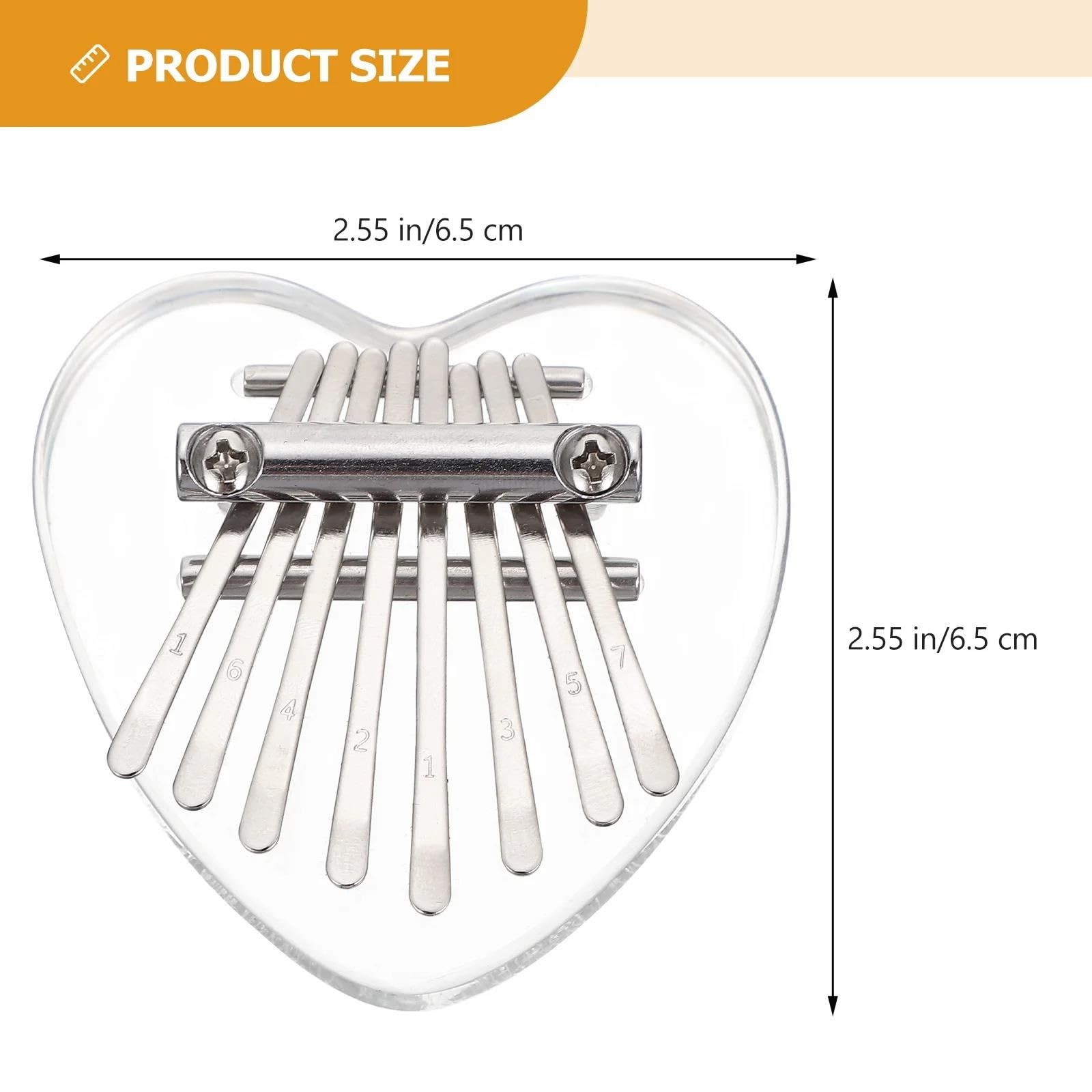 Kalimba 8 nutowy Kalimba Mini Przenośny Akrylowy Instrument Muzyczny Dla Początkujących Dorosłych