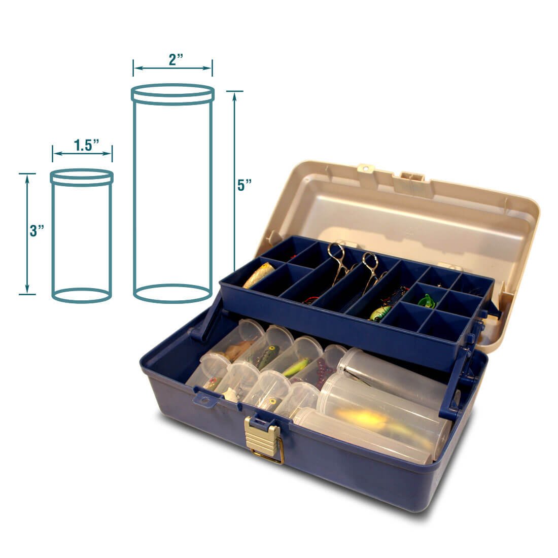 LureShield - Large (3-Pack) Safe and Easy Access to Your Favorite Lures. Larger Size for Stick baits, Swim baits, Poppers, Frogs, and Soft Plastics