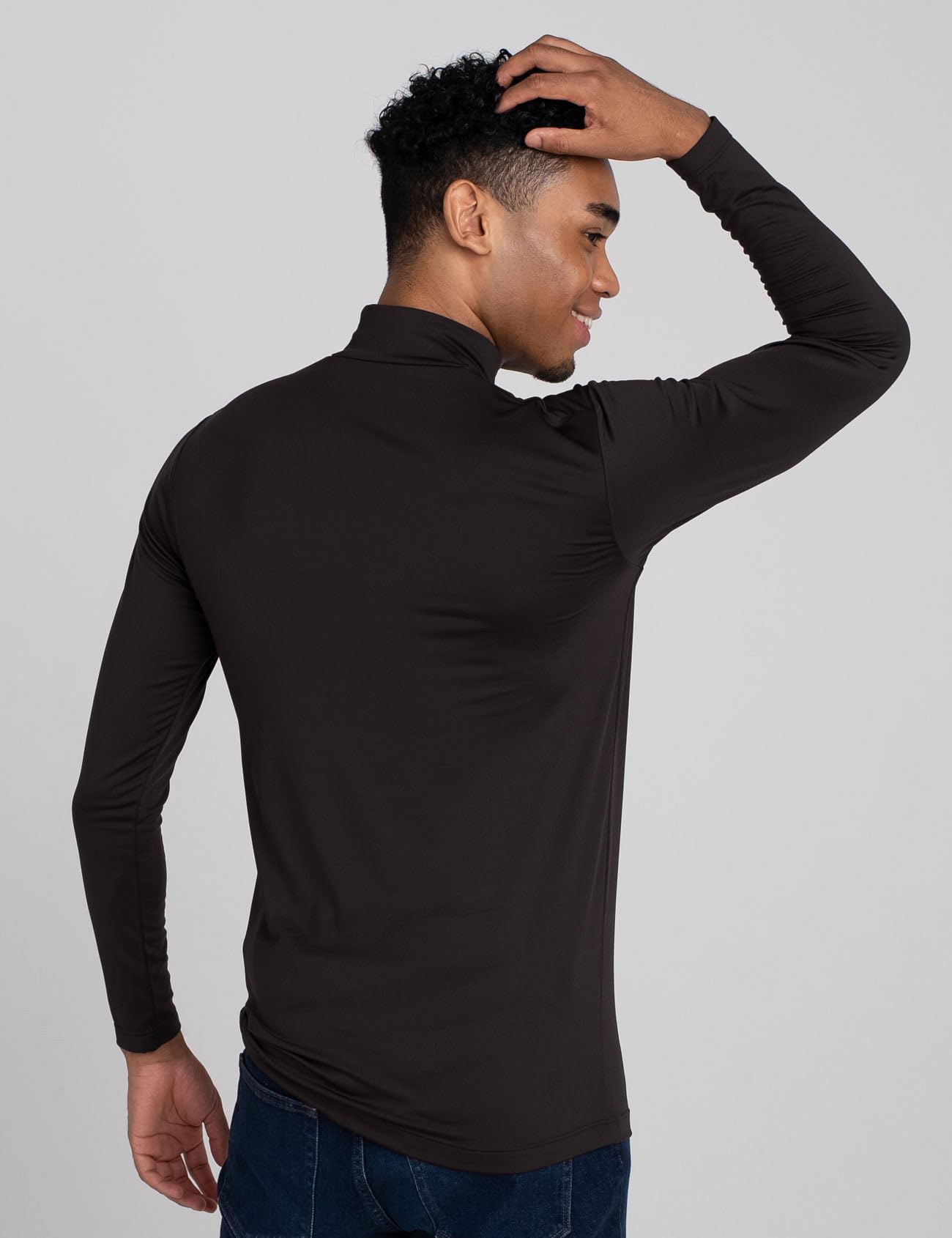 LAPASA Haut Thermique Col Cheminée Homme Maillot de Corps à Manches Longues sous-Vêtements Automne-Hiver Chaud M102/M123/M132