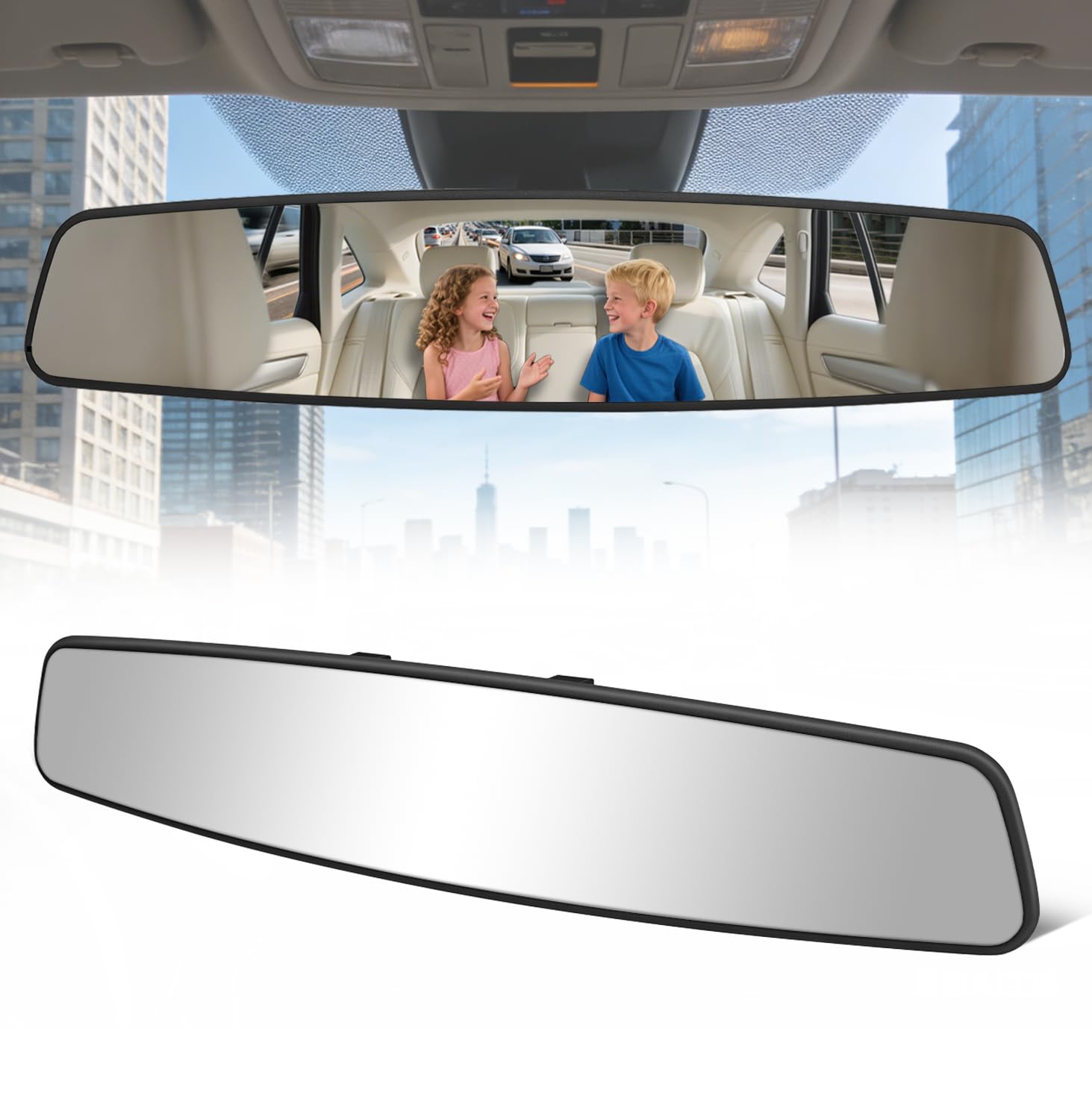 16 Inch Chrome Anti-Glare Convex Mirror