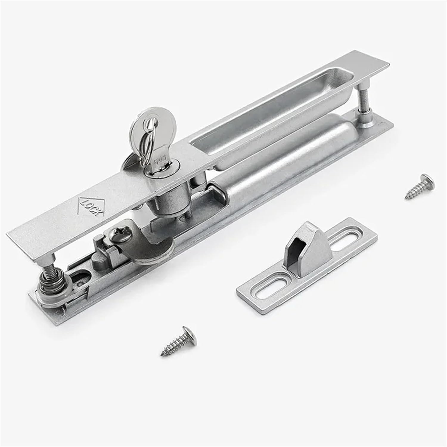 Type 90 Old-Fashioned Sliding Door Window Hook Lock Zinc Alloy Bolt Hardware 1Pcs(A)