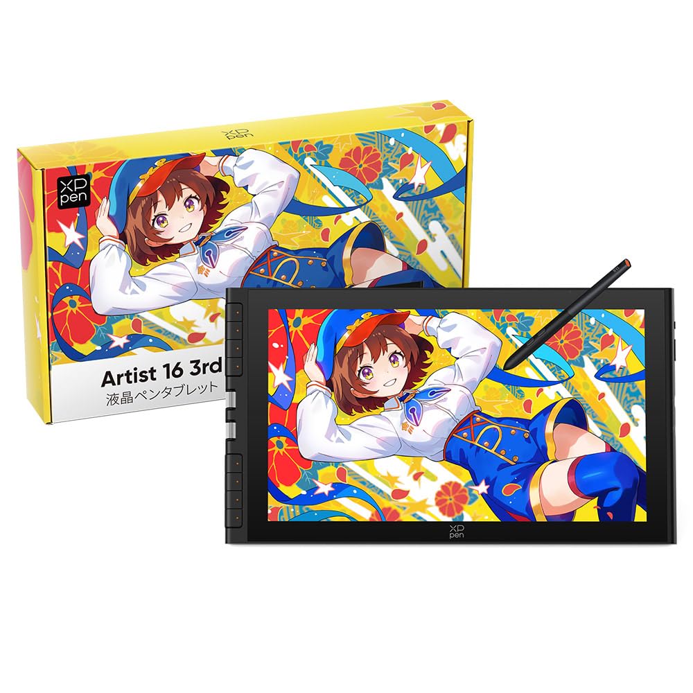 Amazon | XPPen Artist 163rd 液タブ 日本限定 X4チップ搭載ペン 液晶