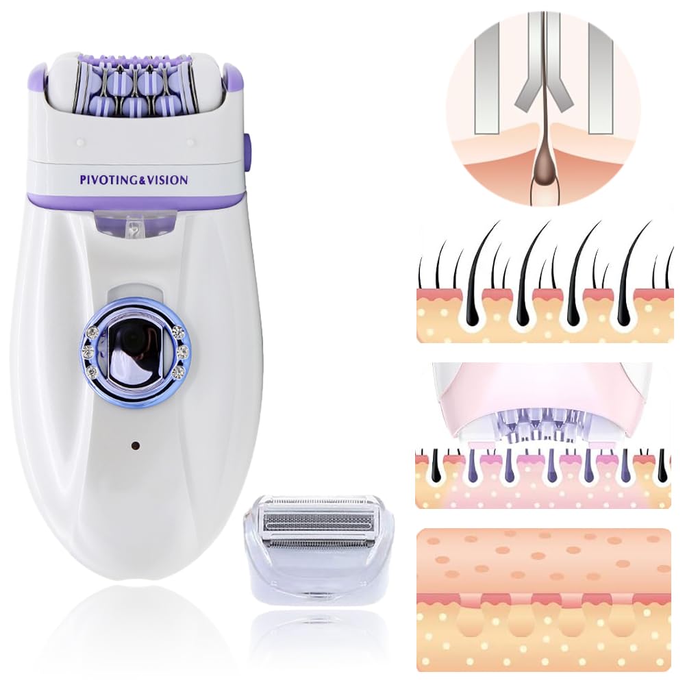 WISKA 2 in 1 Face & Full Body Epilator for Women with Flexible Head Electric Shaver & Trimmer for Men Beard Bikini Private Part Trimmer Mini Facial Hair Removal Epilators Shaving Machine for Women (B0CMJ6LDNW) Amazon Price History, Amazon Price Tracker