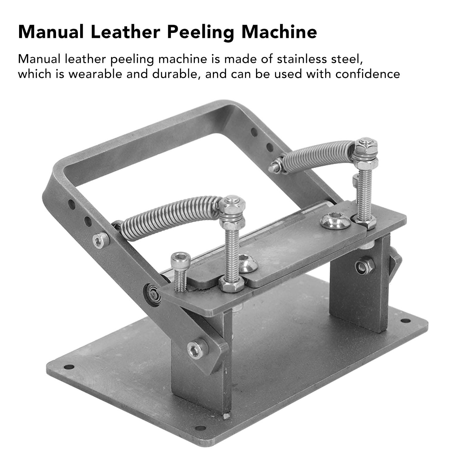 Macchina per sbucciare la pelle manuale Spessore regolabile Strumenti per la buccia della pelle Kit di dispositivi per la paring della macchina della pelle della pala fai-da-te per officine in pelle
