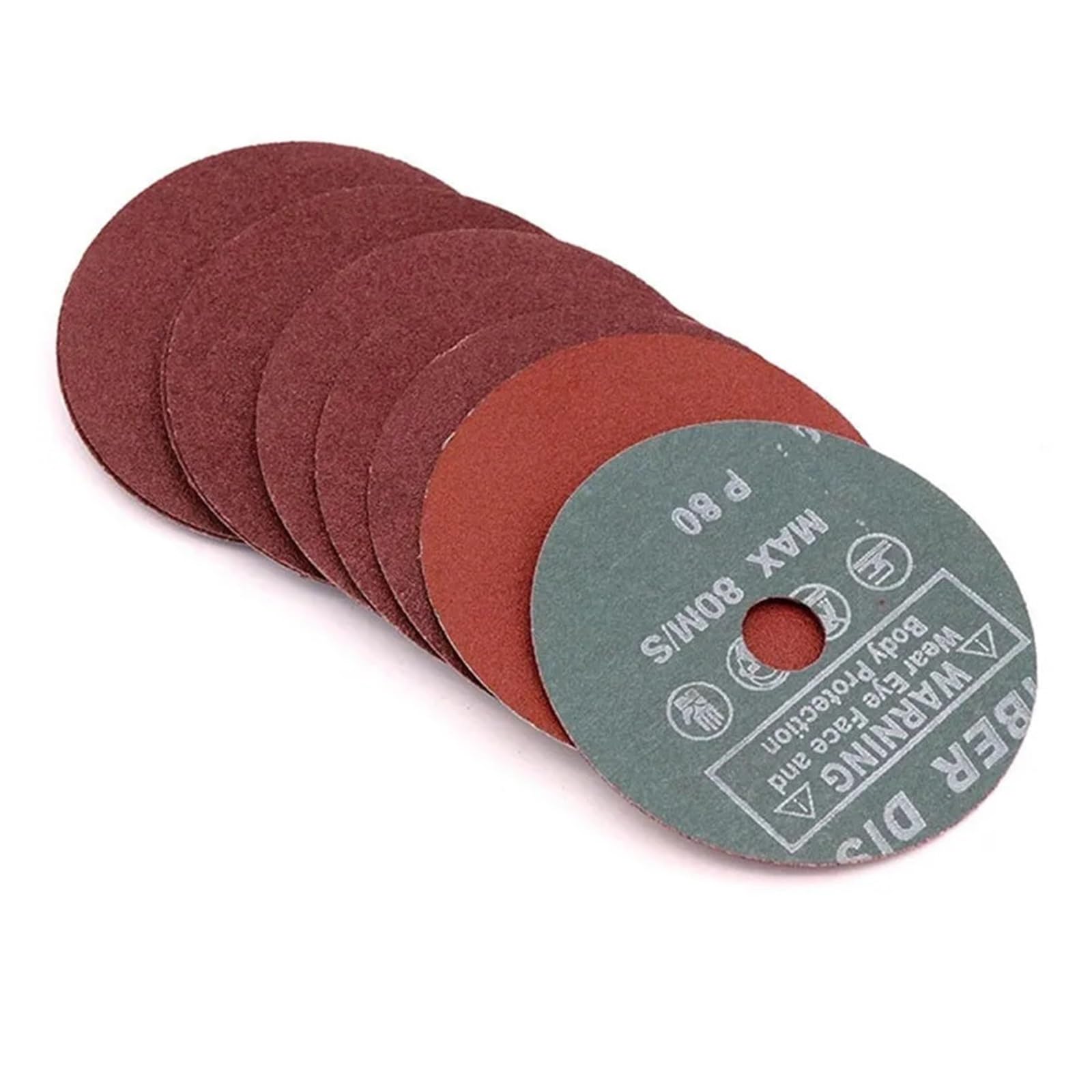 Discos abrasivos de lijado de fibra de 50 Uds. De 100x16mm, ruedas de grano 24 a 120 for disco abrasivo de amoladora angular(100)