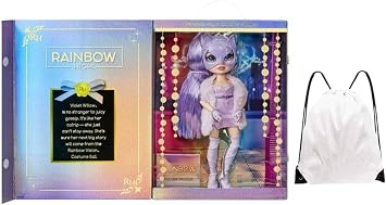 Rainbow Vision Costume Ball Rainbow High Doll - Fashion Collectors Doll - 11 inch Violet Willow, RHVCB2022