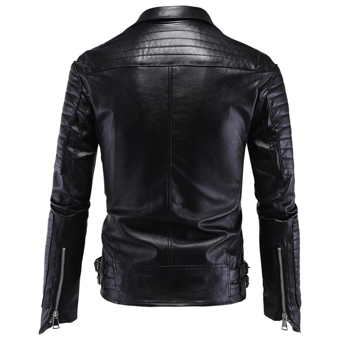 Punk Style Motoryzacja Męskie kurtki z owczej skóry czaszka 5XL wysoka ulica styl męski owca skórzany płaszcz zimowe ubrania