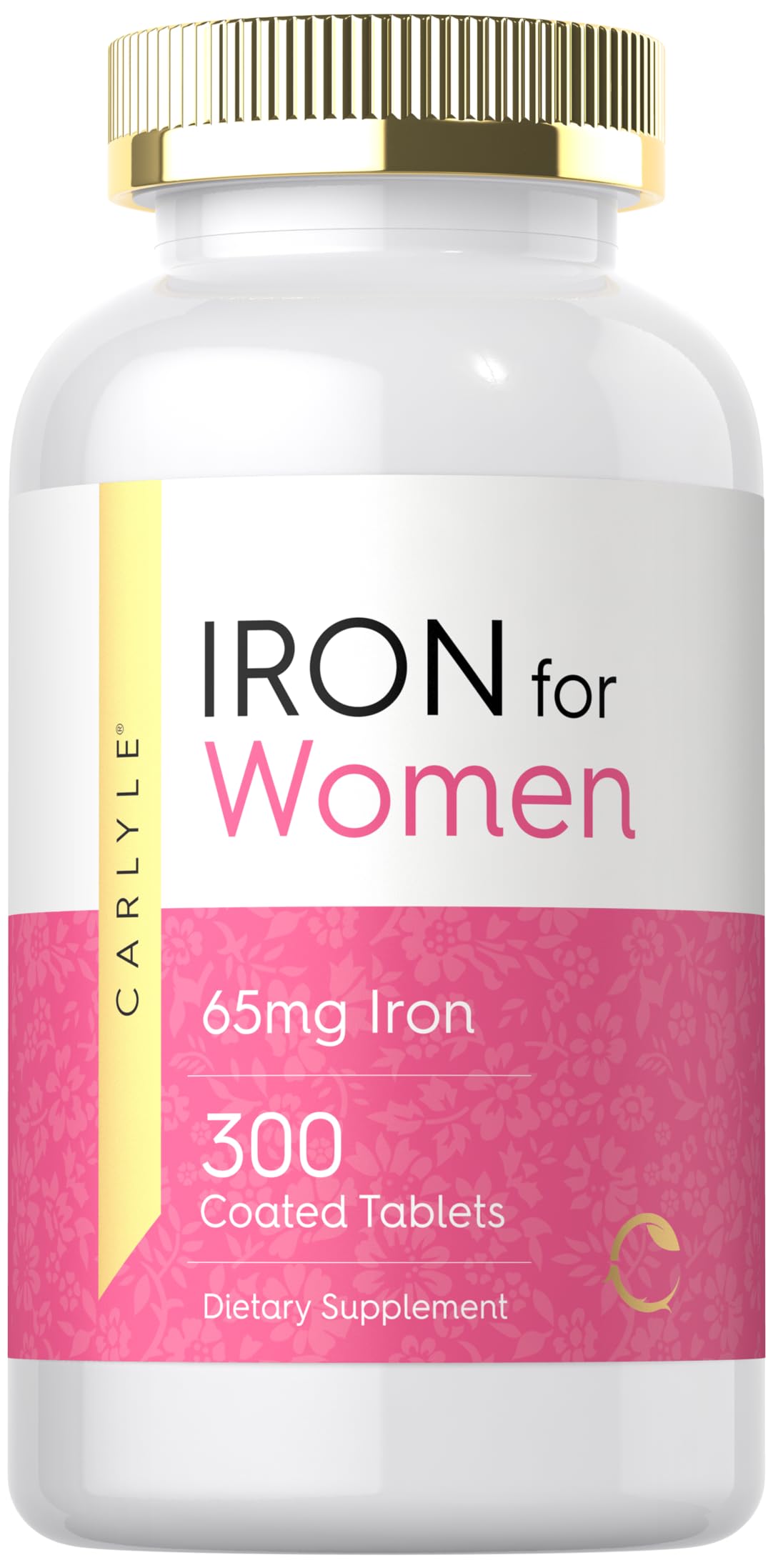 Carlyle Iron Supplement for Women 65mg | 300 Coated Tablets