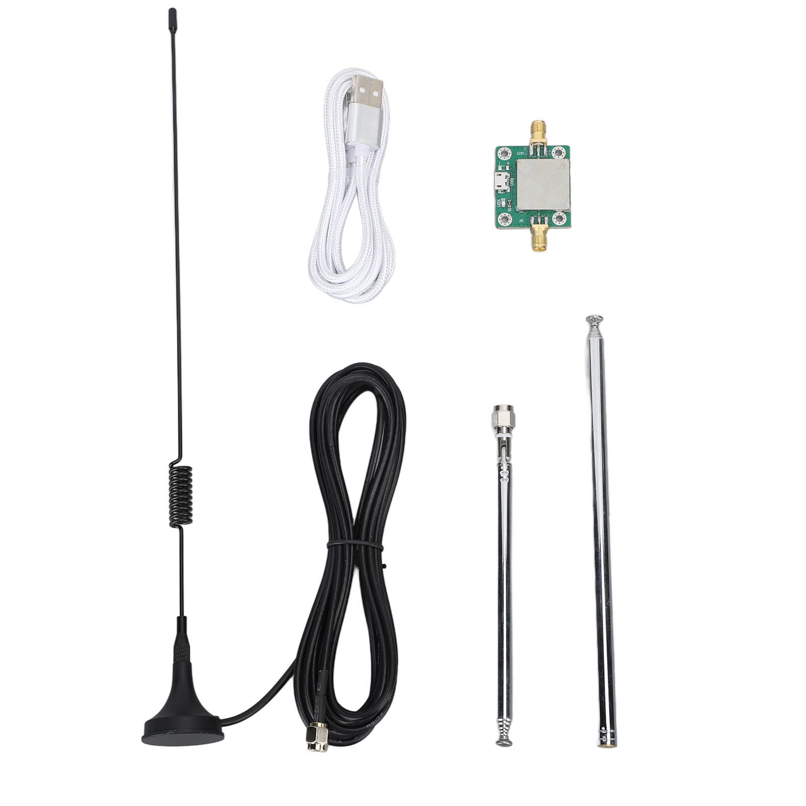Fafeicy Radio Definida por Software SDR 1 MHz a 6 GHz Hardware de Código Abierto Radio Gnu Compatible con Carcasa de Aleación de Aluminio para Desarrollo de Pruebas Inalámbricas (Escribe un)