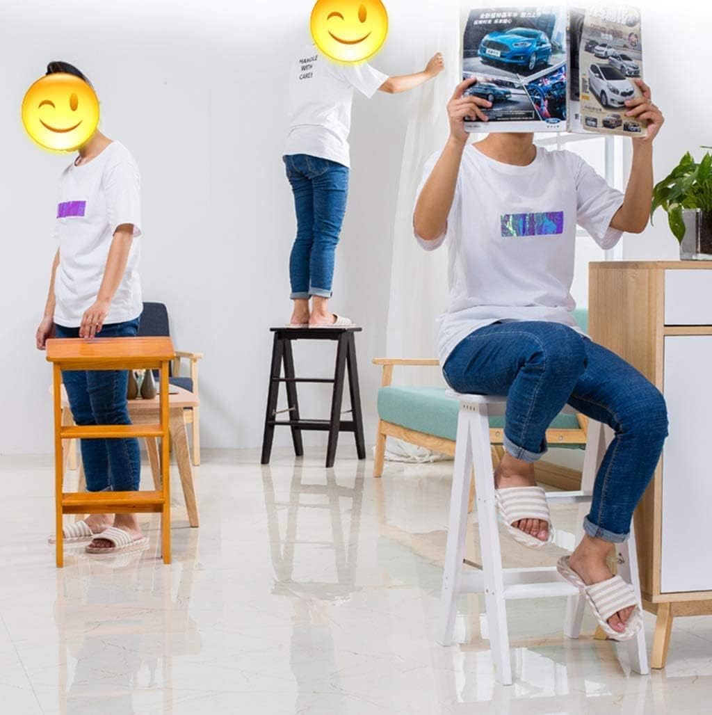 3 Step Folding Ladder Stool with Shoe Rack and Flower Rack Multi Function Household Folding Step Stool with Retractable Kick Ascend Chair