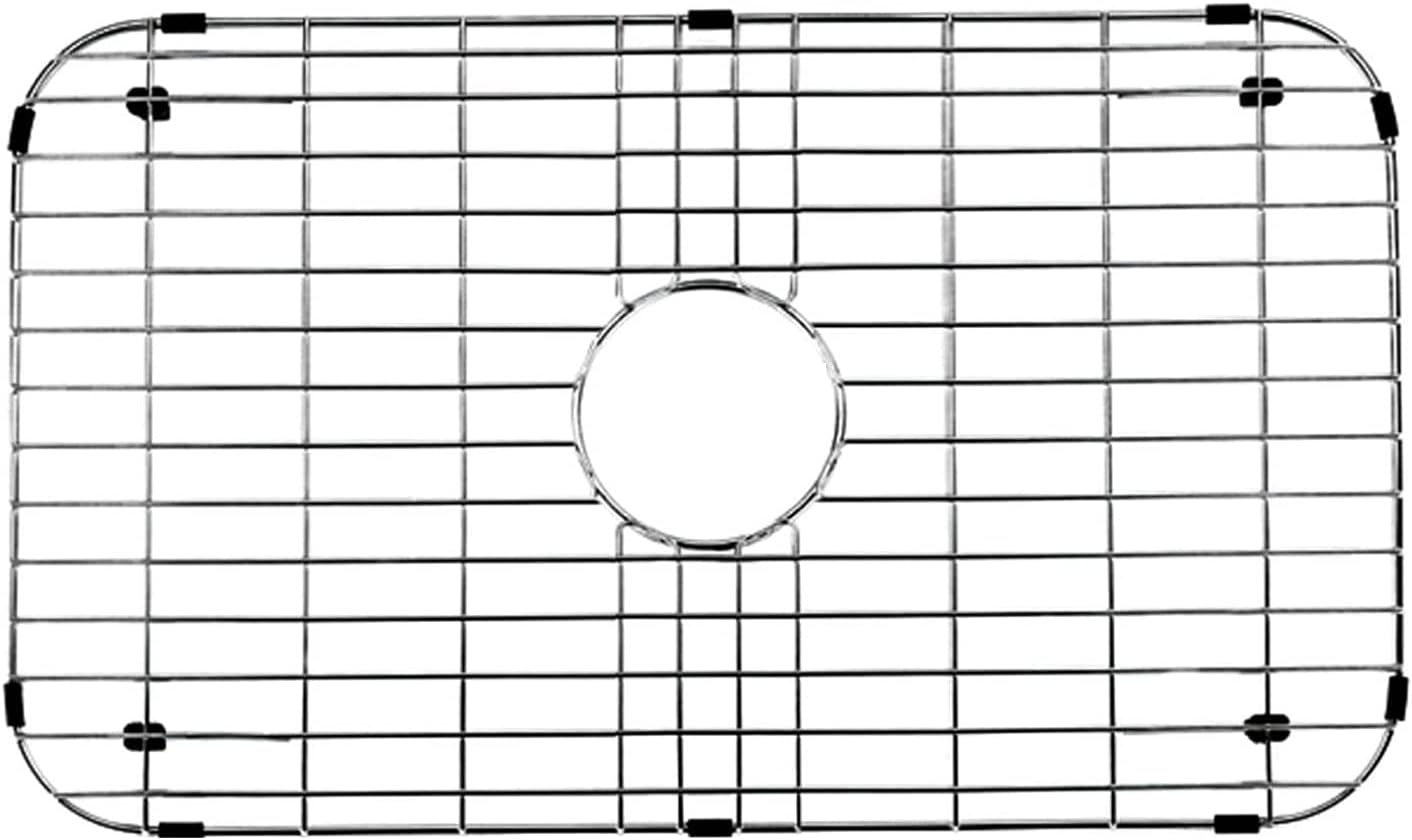 Walter Sinks 1 PC Center Hole Stainless Steel Kitchen 26in x 14.375in Protector Grids for