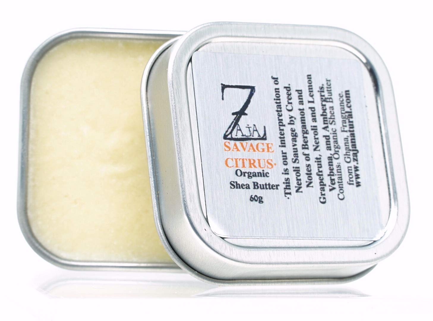 Savage Citrus Organic Shea Butter 2oz - Bergamot, Grapefruit, Neroli Lemon Verbena Ambergris