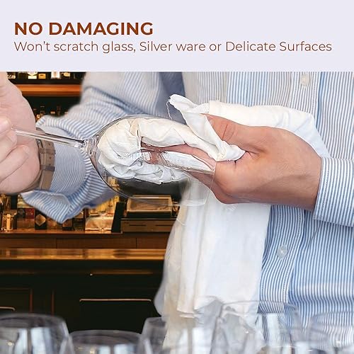 Miniatura 5 de Paquete de 15 sacos de harina de 28 x 28 pulgadas, 100% algodón hilado en anillo, altamente absorbentes, para secar platos, paños de cocina