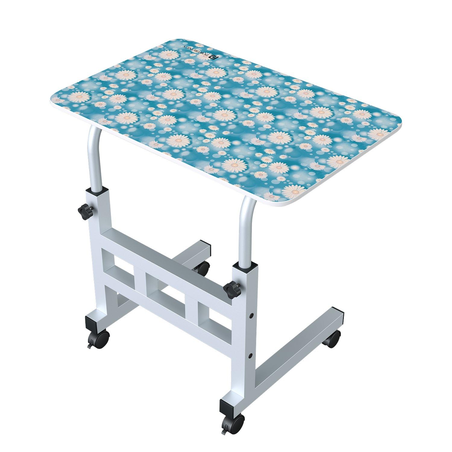 Portronics My Buddy D Wood Multipurpose Movable & Adjustable Table for Computer & Laptop(Sky Blue), 60cm, 40cm