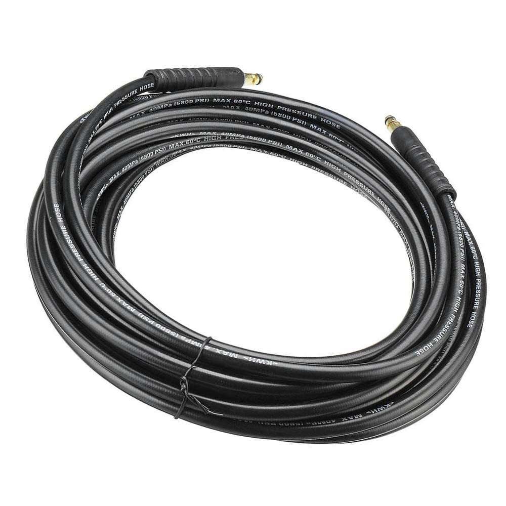 LANRU 15M High Pressure Washer Hose Compatible with Kar-cher K Series K2 K3 K4 K5 K7, Black