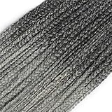 Leyoo 18' Kanekalon Crochet Box Braids (72 Roots/Box) Small Box Braids Crochet Hair Extension For...