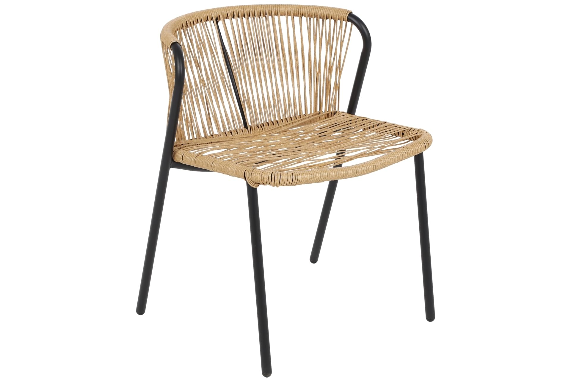 Megashopitalia Set Bistrot da Giardino Richiudibile Due Poltrone Tavolino con Piano in Vetro Impilabili a Scomparsa Salvaspazio