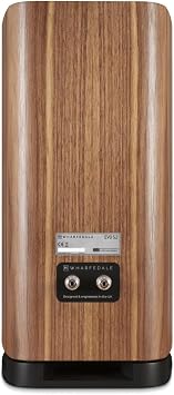 Wharfedale EVO 5.2 Standmount Speakers (Pair) – 6.5″ Kevlar Woofer, Soft Dome Midrange, AMT Tweeter, 3-Way Bass Reflex (Walnut)