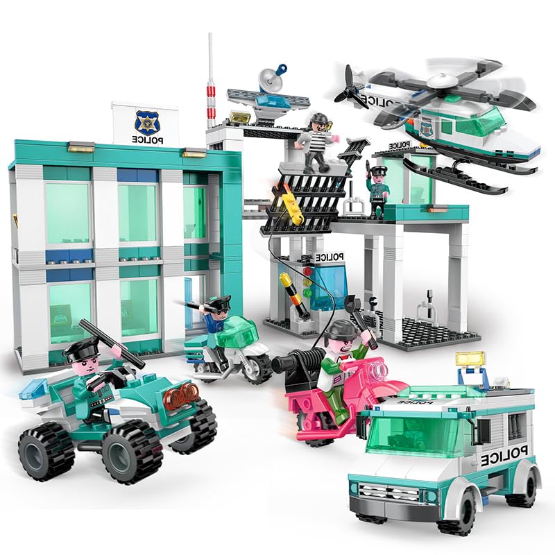 ICW City Police Station Building Blocks Bricks for Kids (4156 (857 PC)) (B0CBCJVDD5) Amazon Price History, Amazon Price Tracker