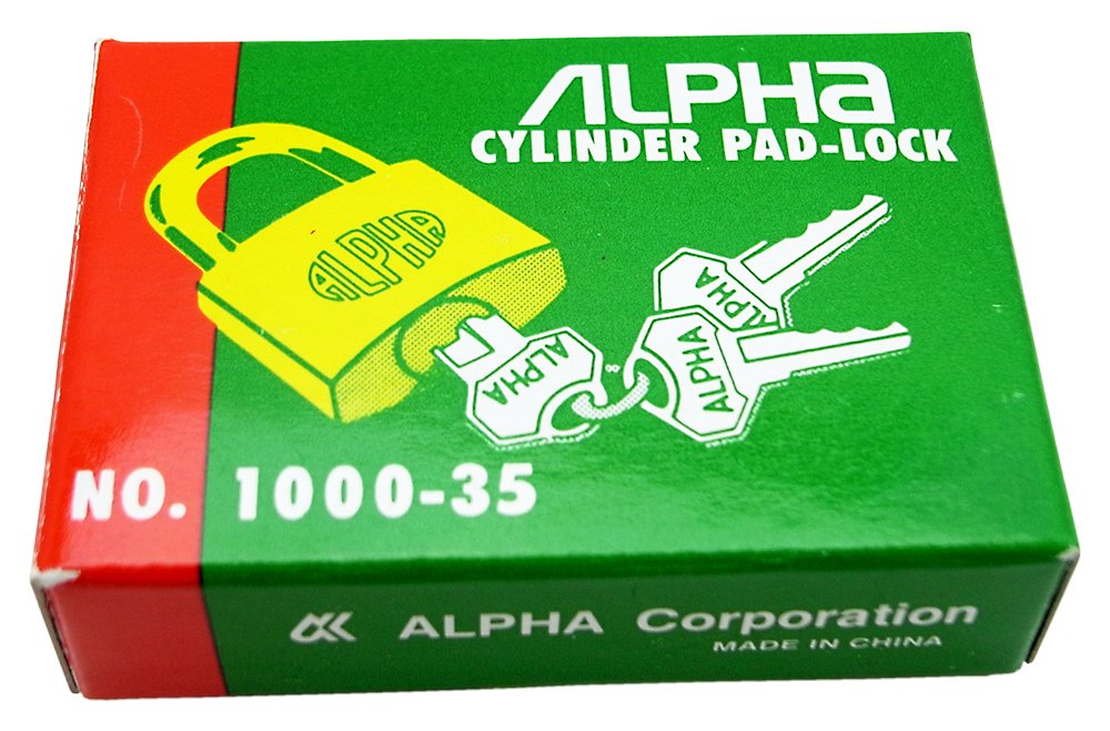 Amazon | ALPHA(アルファ) 南京錠 NO.1000-35 | 補助錠・錠前